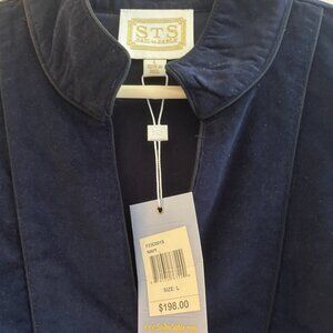 STS Sail‎ To Sable Corduroy Tunic Dress Navy TUnic Dress Large NWT
